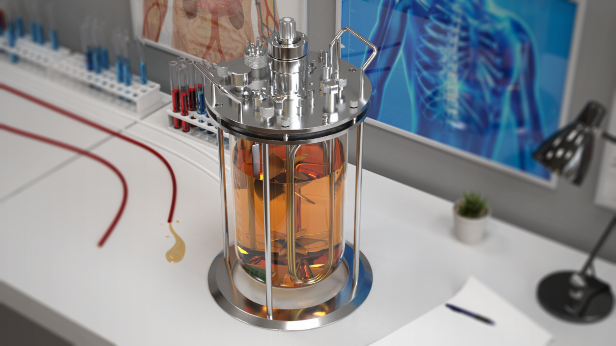 3D model Big Glass Bioreactor