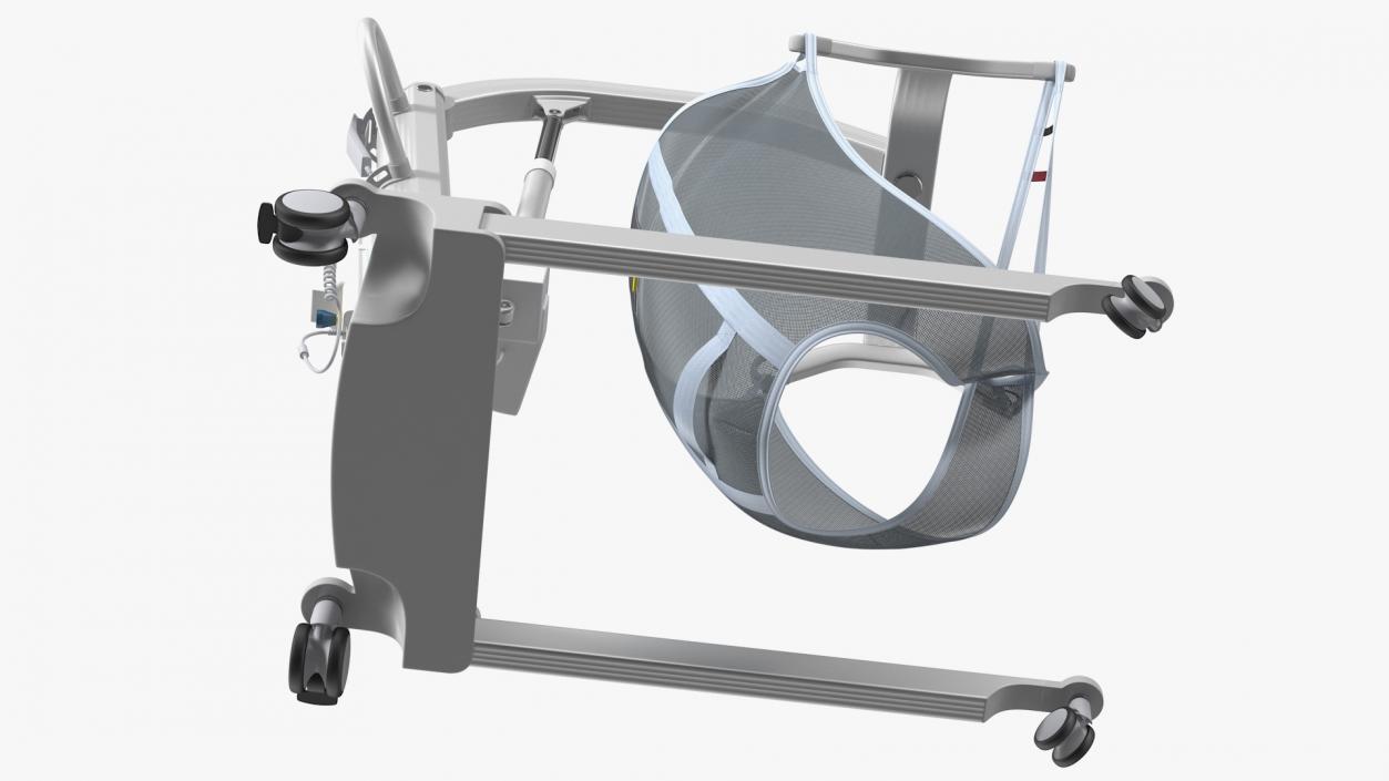 3D model Patient Lift with Sling Rigged