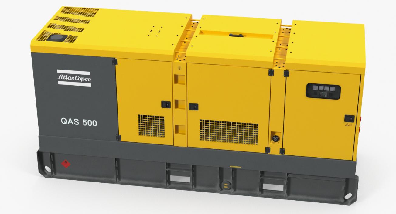 Industrial Diesel Generator Atlas Copco 3D model