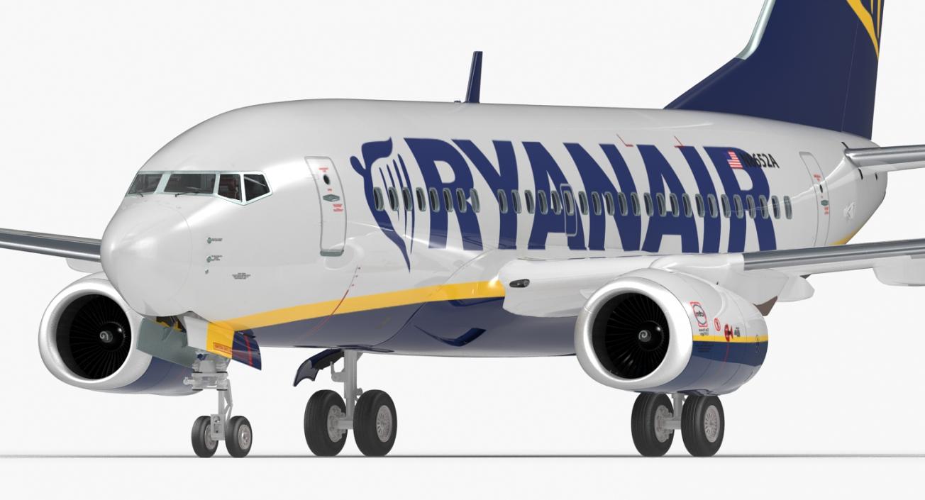 3D Boeing 737-600 with Interior Ryanair