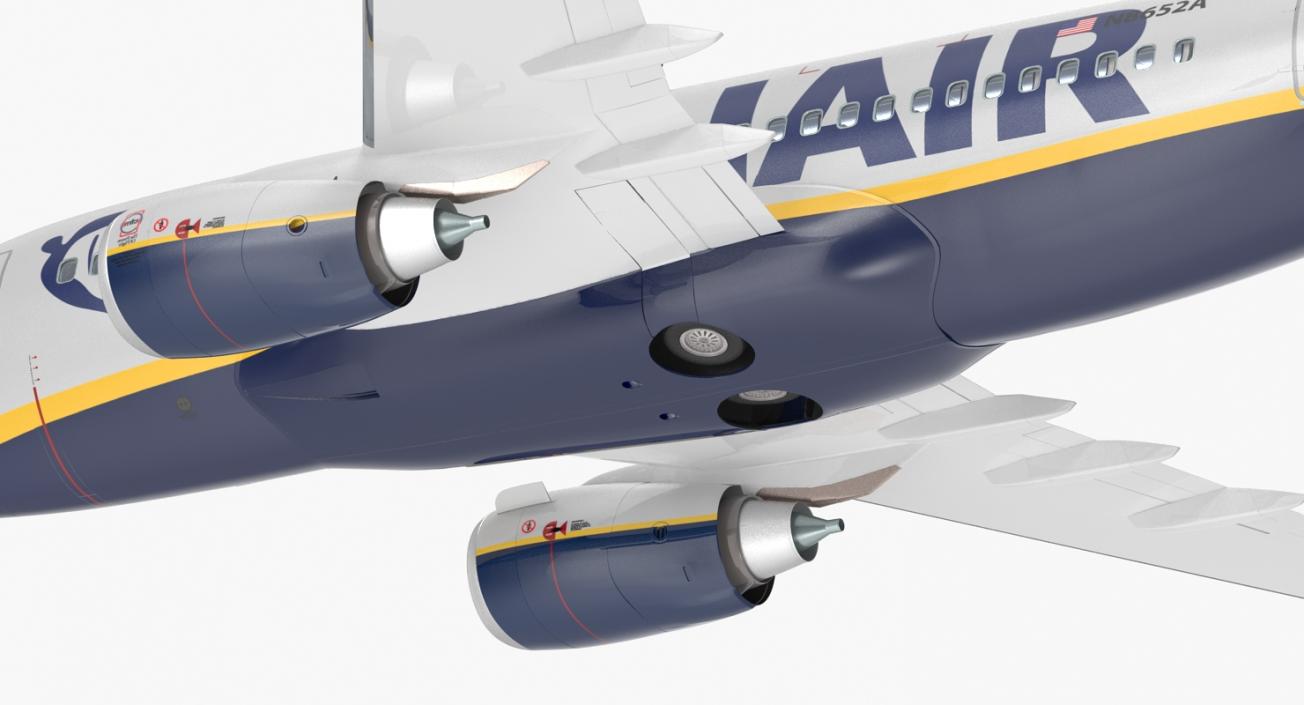 3D Boeing 737-600 with Interior Ryanair