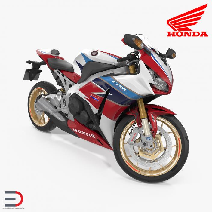 3D Honda CBR 1000RR Fireblade 2016 Rigged model