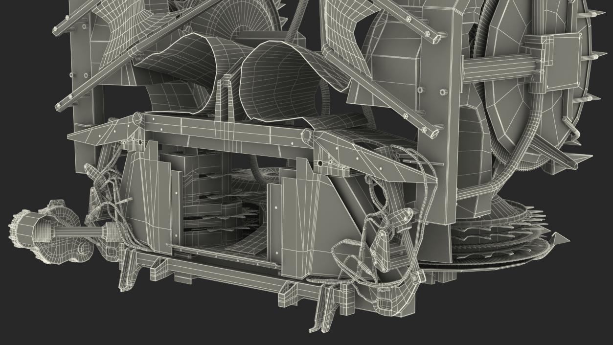 Forage Harvester Heads Folded 3D model