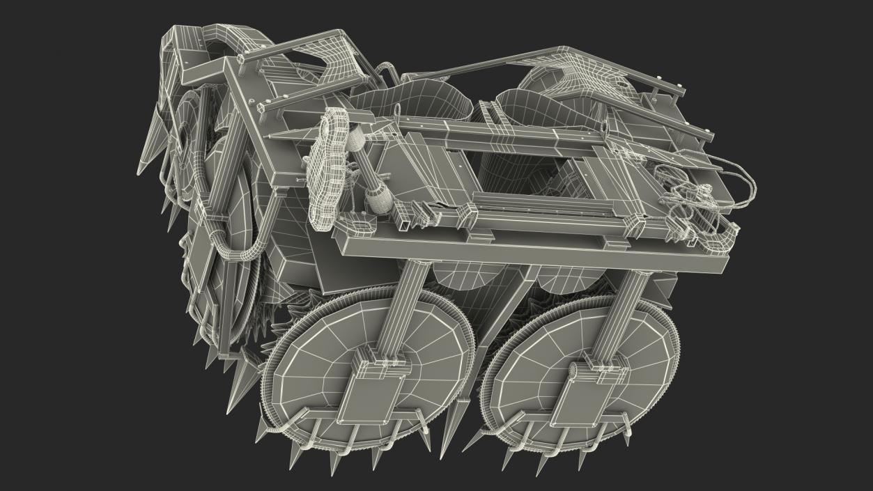 Forage Harvester Heads Folded 3D model
