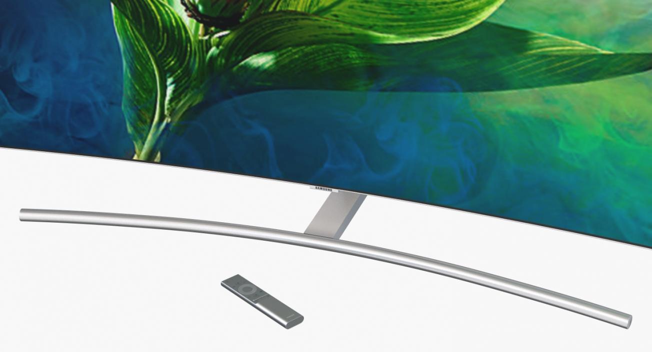 Samsung 65 inch 4K Curved Smart QLED TV 3D model