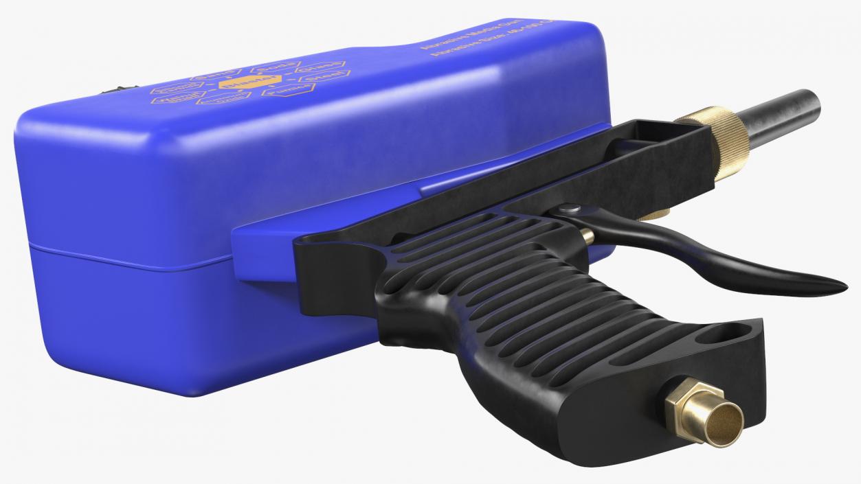 Lematec Sand Blaster Gun Blue 3D model