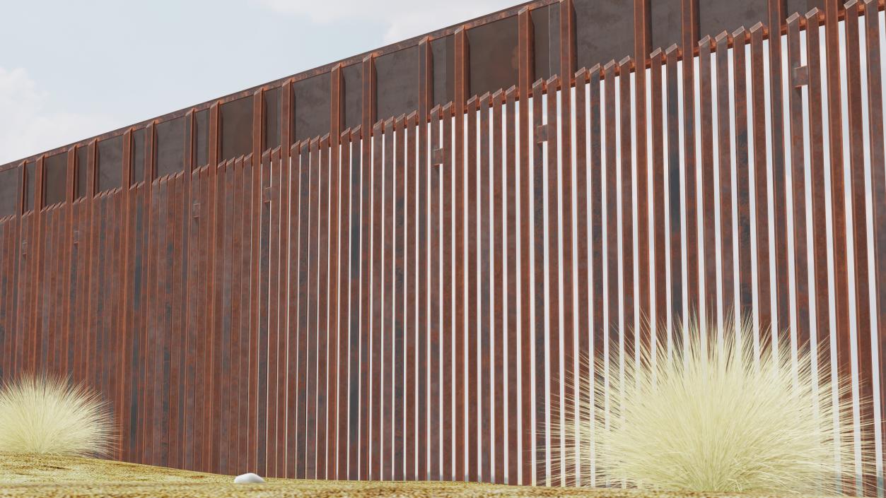 Metal Border Wall 3D