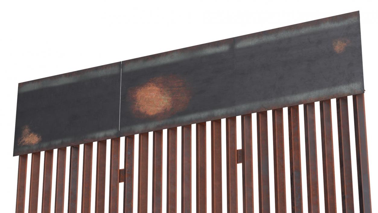 Metal Border Wall 3D