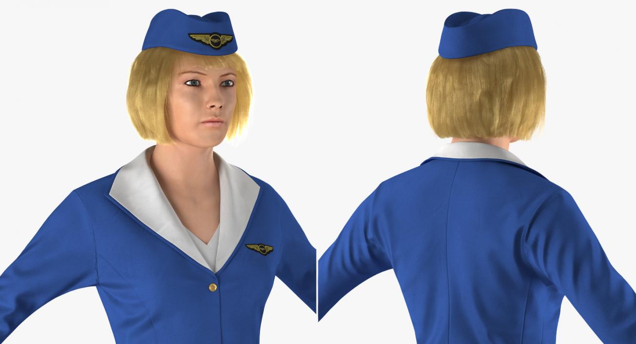 3D model Stewardess
