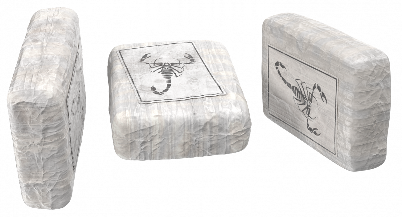 Cocaine Bricks Package 3D