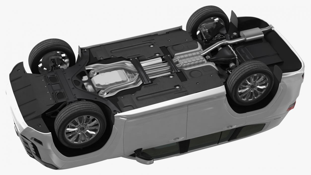3D Toyota Land Cruiser 2022 Light Off Rigged