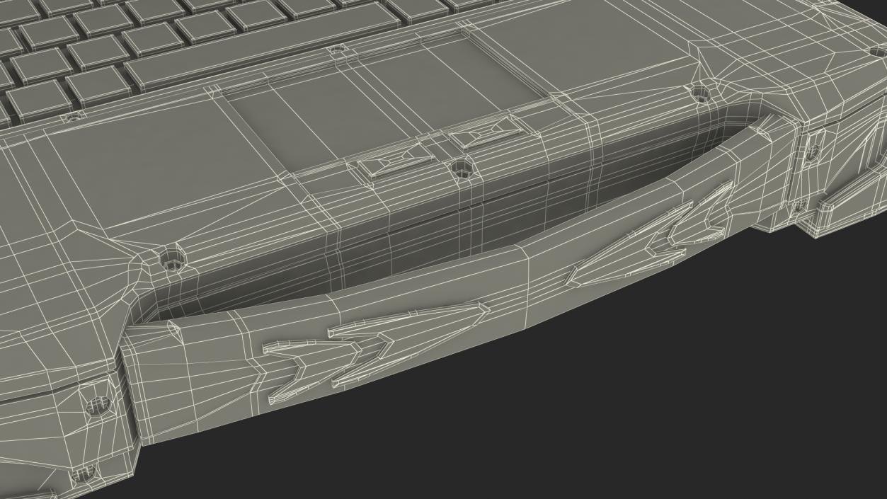 3D model Army Laptop Old
