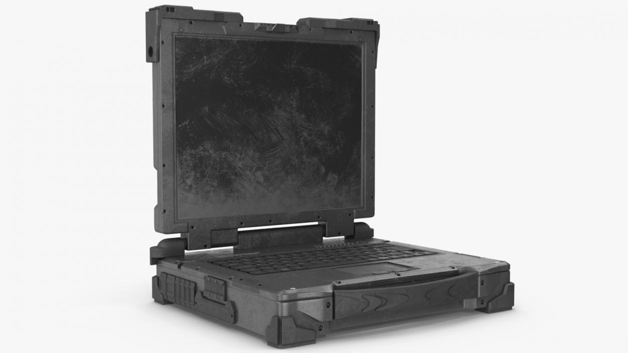 3D model Army Laptop Old