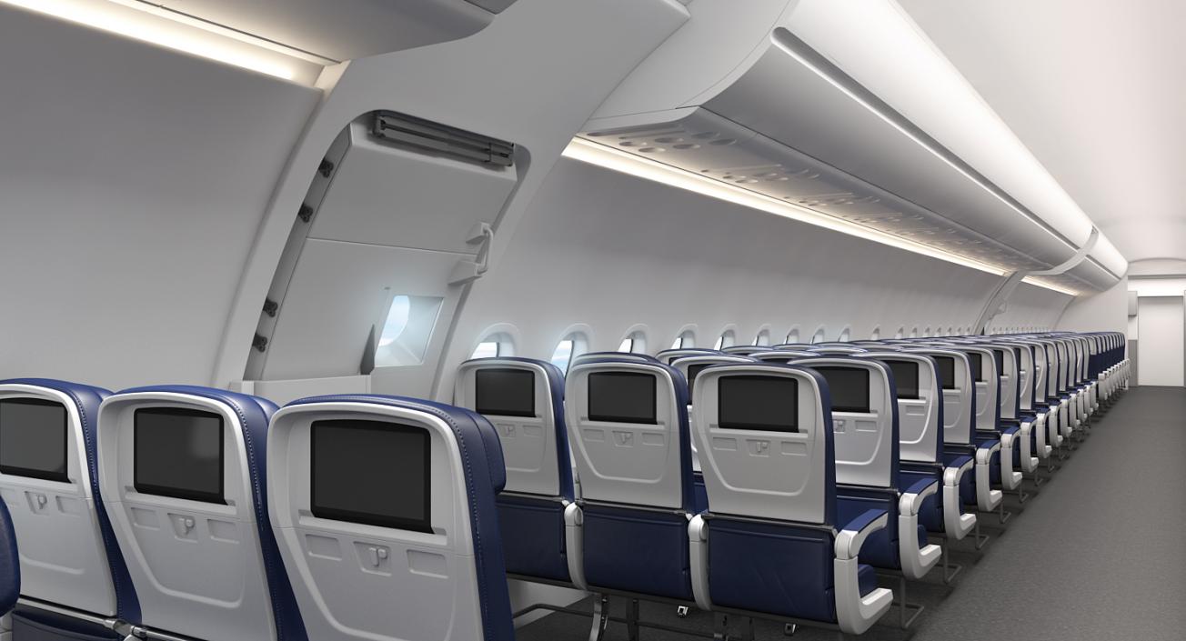 3d Model Airbus A321 Delta Airlines With Interior 3d