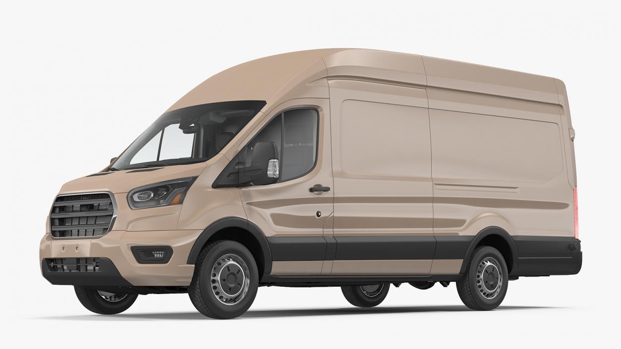 Cargo Van Generic Rigged 3D model