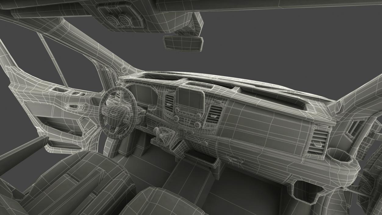 Cargo Van Generic Rigged 3D model