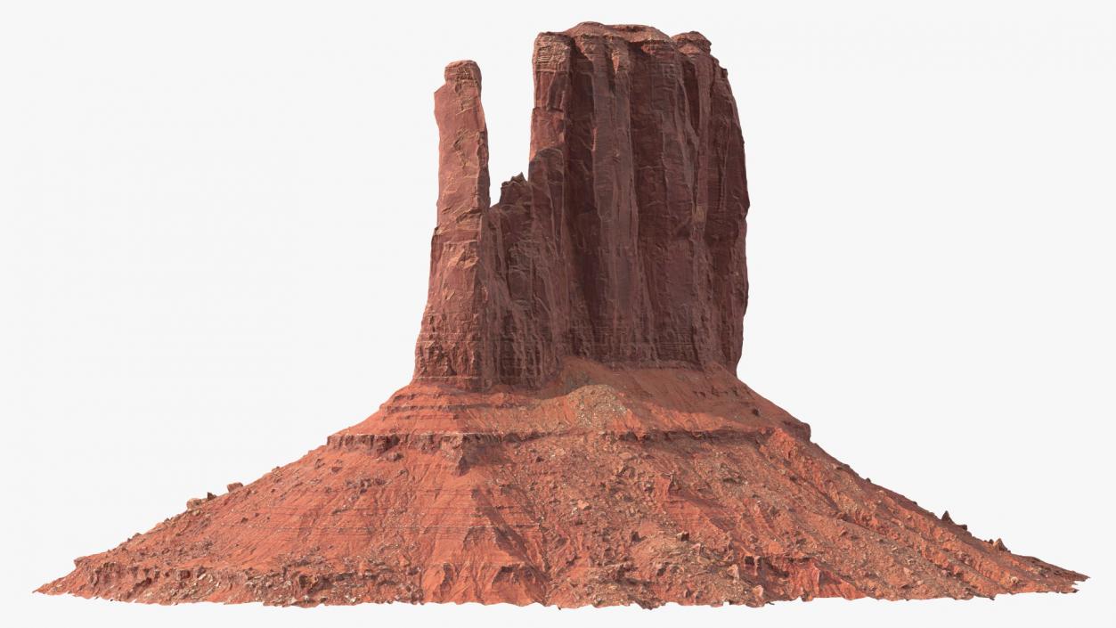 Monument Valley Mitten Buttes Rock Formation 3D model