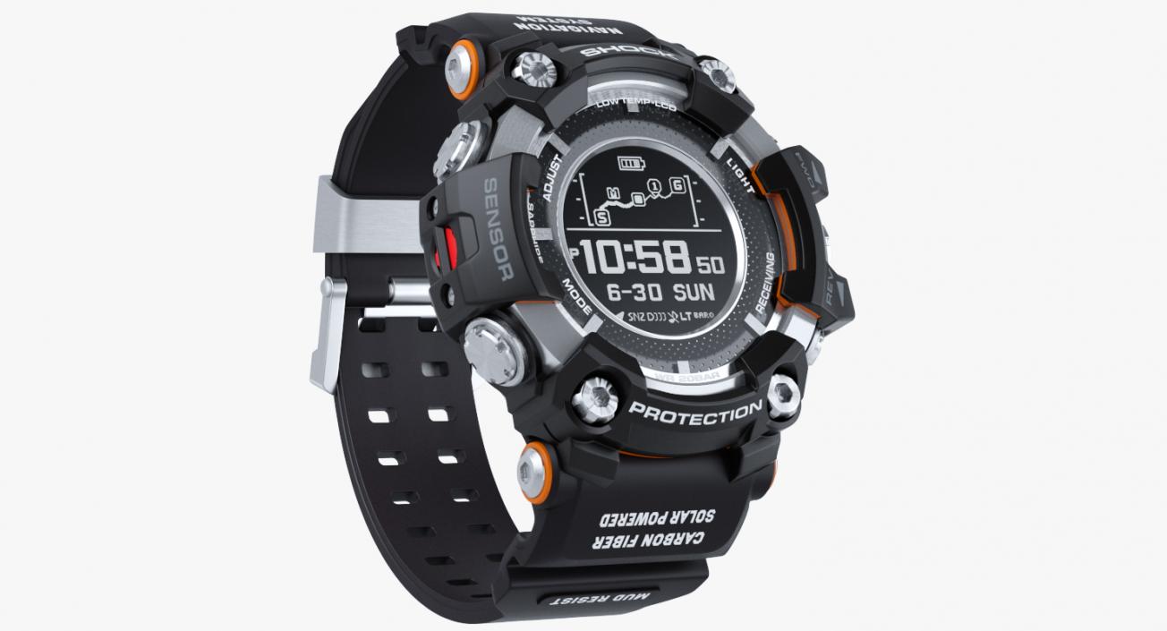 3D Sports Watch Shock Resistant model