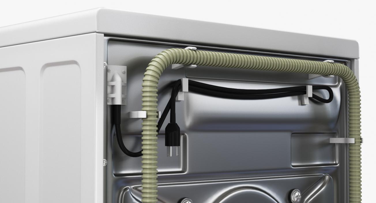 3D model Samsung White Front Load Dryer