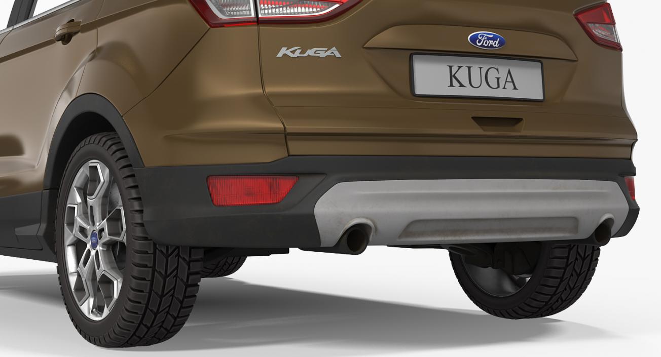 Ford Kuga FWD 2016 Simple Interior 3D model