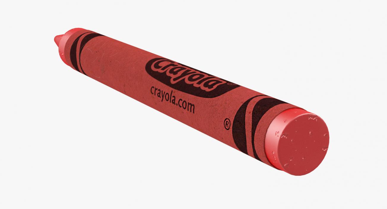 3D model Red Crayon