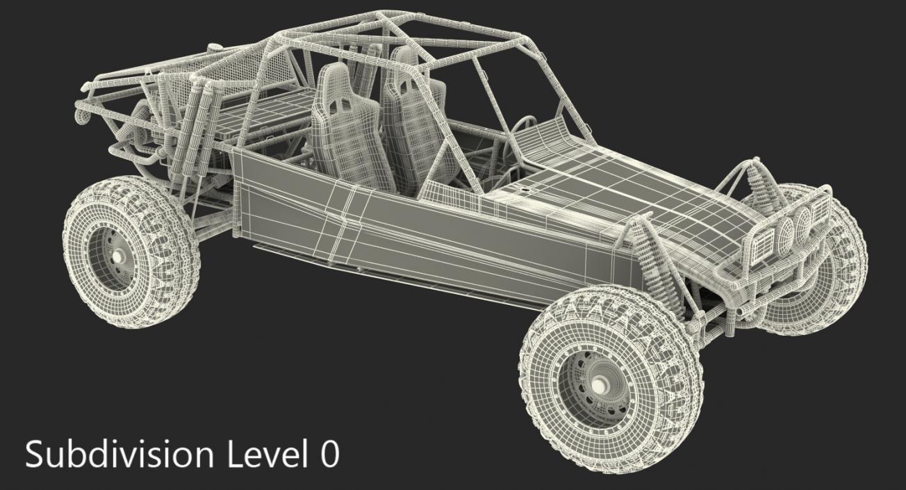 Dune Buggy Rigged 3D