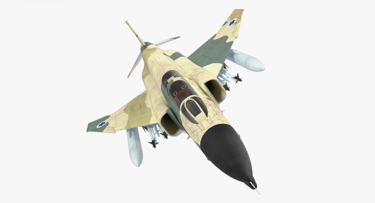 F-4E Kurnass Israeli Air Force Rigged 3D