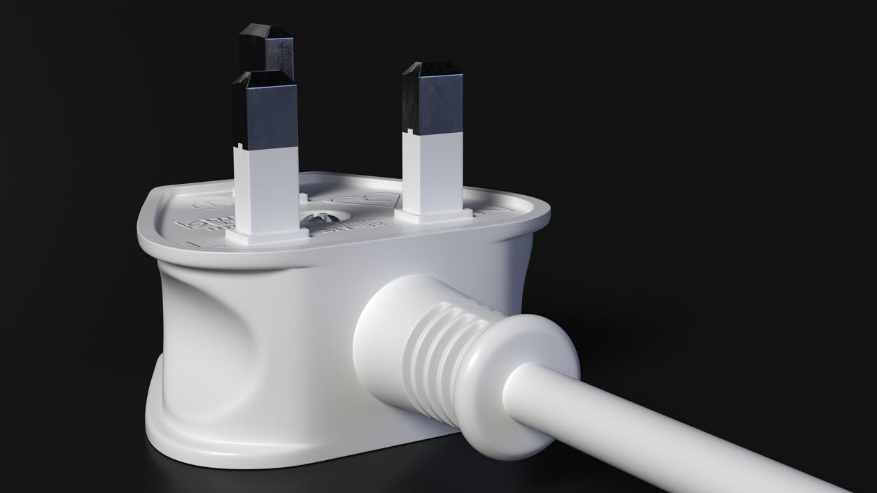 Type G Electric Plug White Rigged for Maya 3D