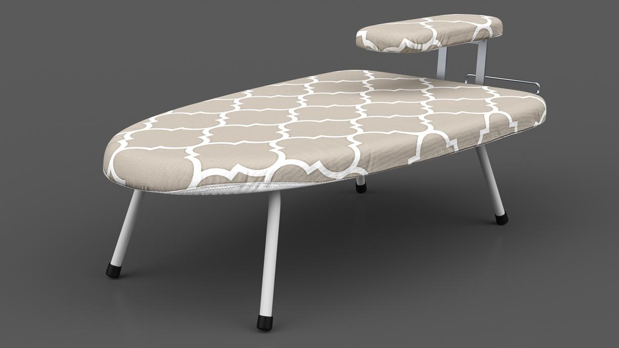 3D Tabletop Ironing Board Beige model