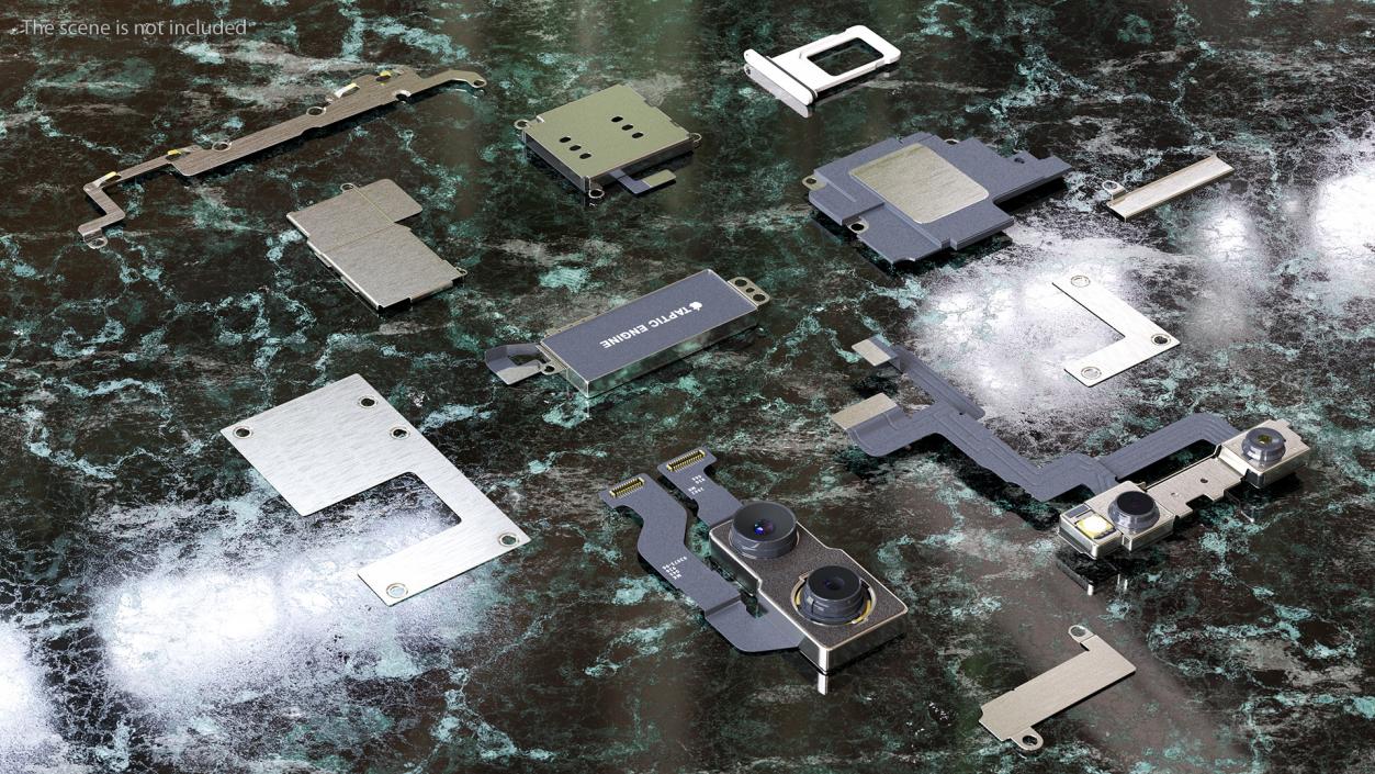3D iPhone 11 Fully Disassembled model