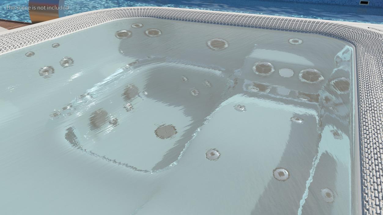 3D Jacuzzi Virtus Hot Tub with Water model