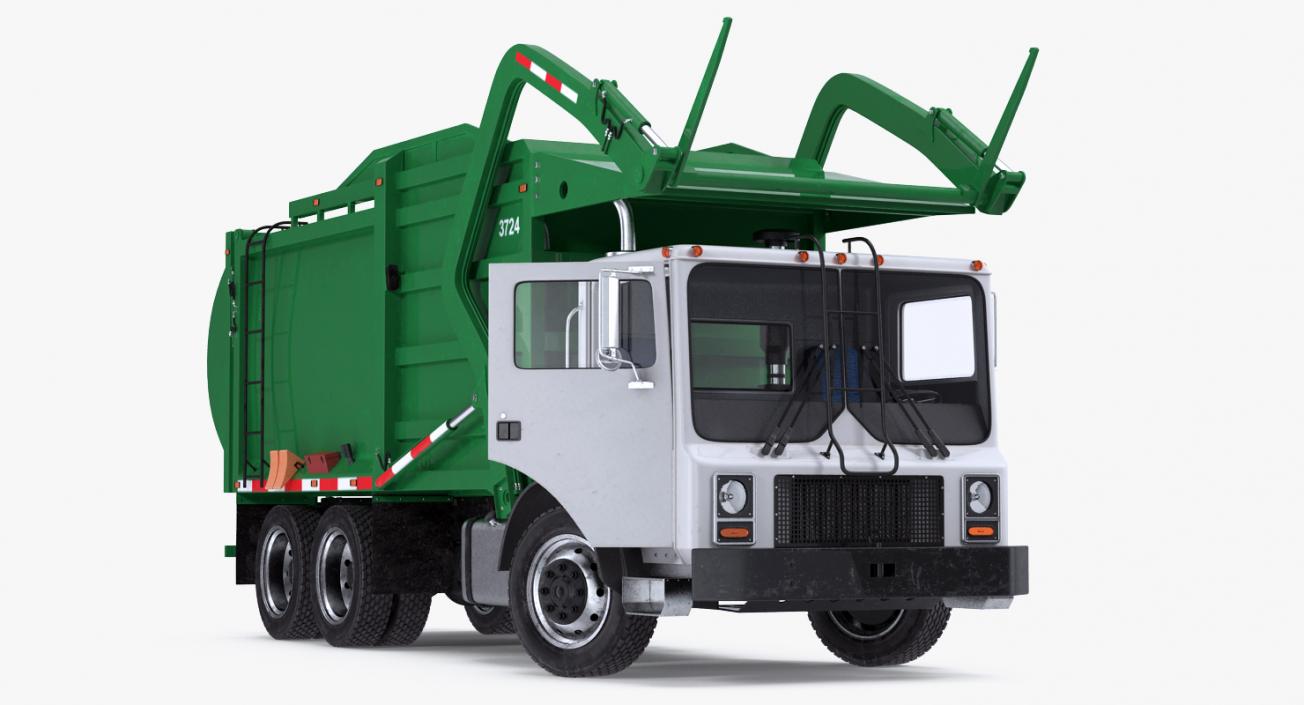 3D Trash Truck Generic Rigged