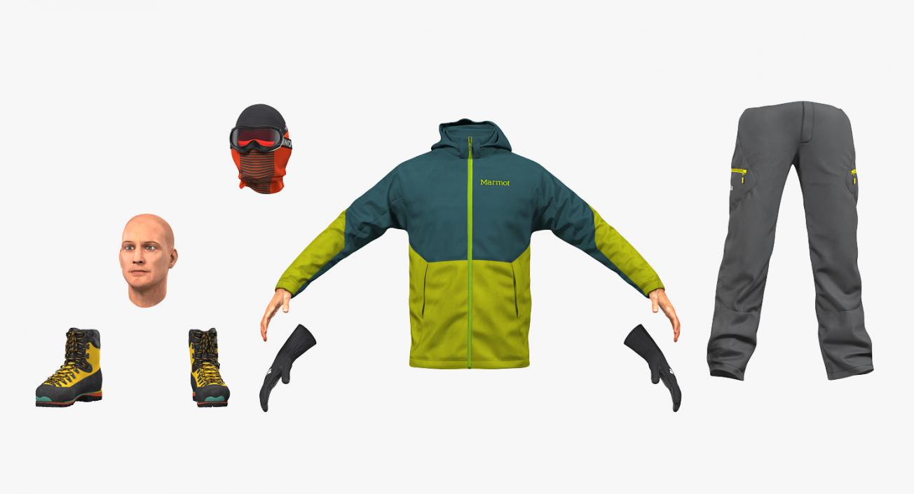 3D Rock Climber Winter Hiking Gear