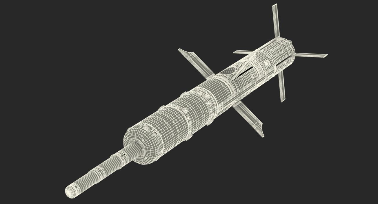 BGM 71E TOW Missile 3D model