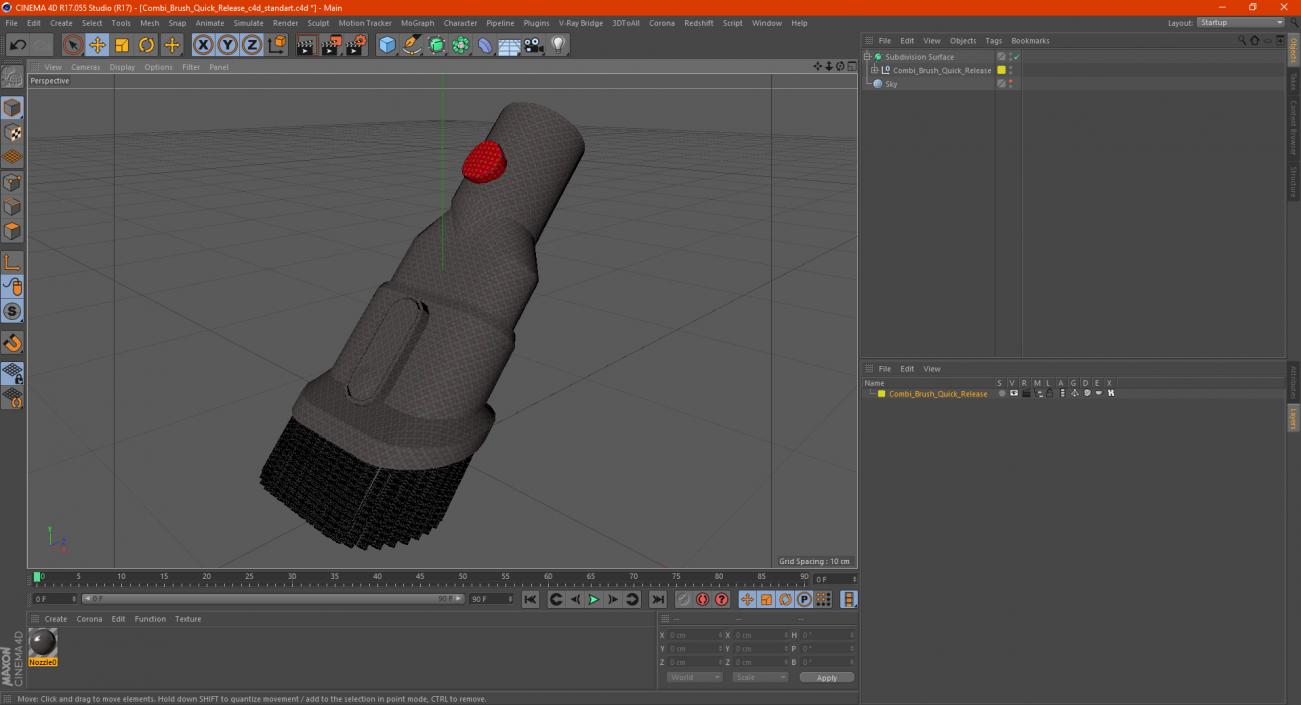 3D model Combi Brush Quick Release