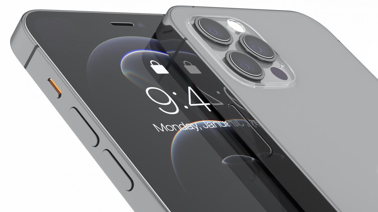 3D Apple iPhone 12 Pro Graphite model