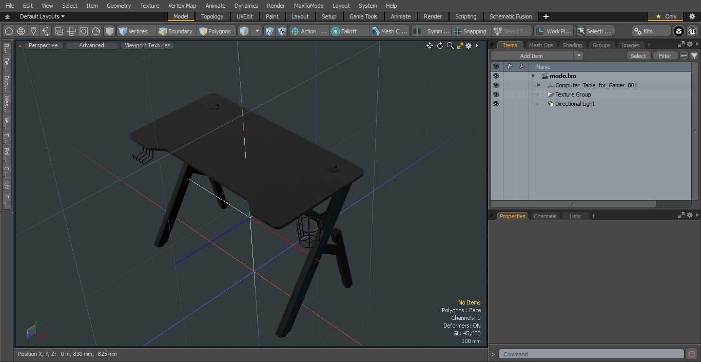 Computer Table for Gamer 3D model