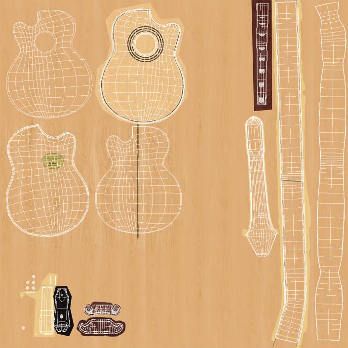 3D model Classical Acoustic Guitar