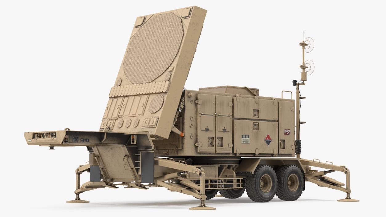 3D Patriot AN MPQ53 Radar Set Desert model
