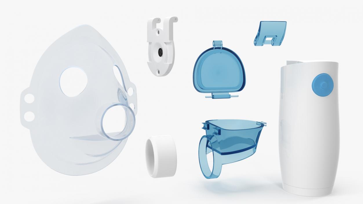 3D Portable Nebulizer with Mask Inhaler