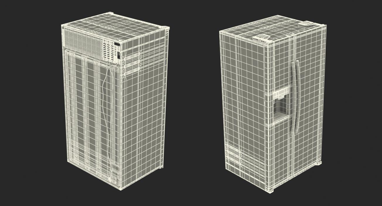 3D Refrigerator Side By Side Generic model
