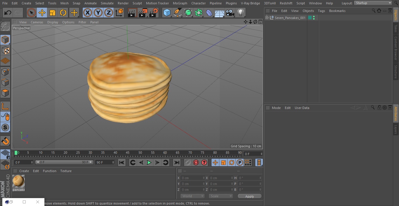 Seven Pancakes 3D model