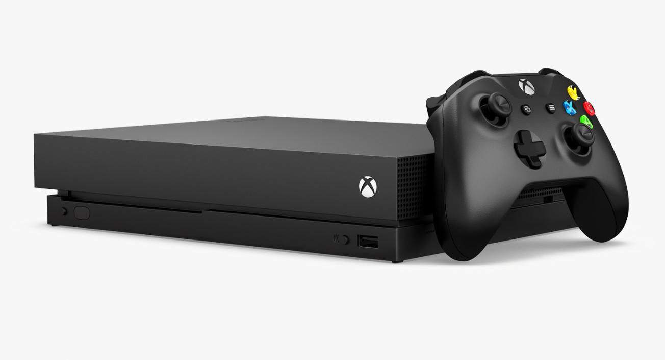 Microsoft Xbox One X Set 3D model