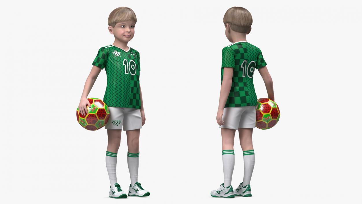 Child Boy Sport Style Rigged for Cinema 4D 3D