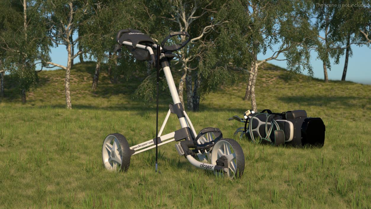 3D Clicgear Model 4 0 Golf Push Cart model
