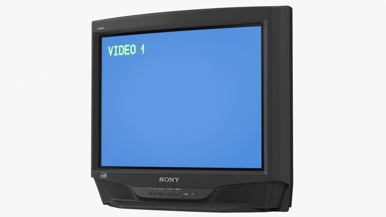 3D Sony Trinitron KV-27S46 Retro CRT TV