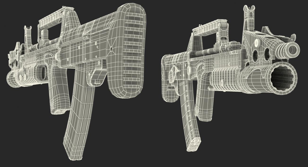 3D Amphibious Assault Rifle ADS model