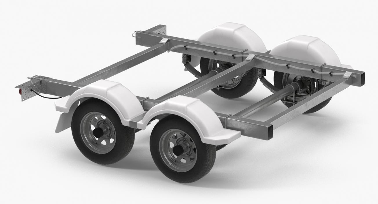 3D model Trailer Back Chassis