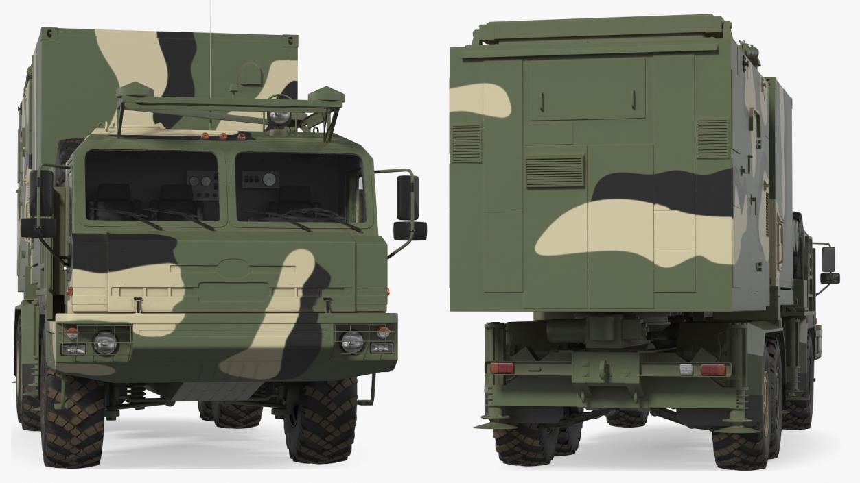 3D Multi Function Mobile Tracking Radar Vityaz 50R6 Camo model
