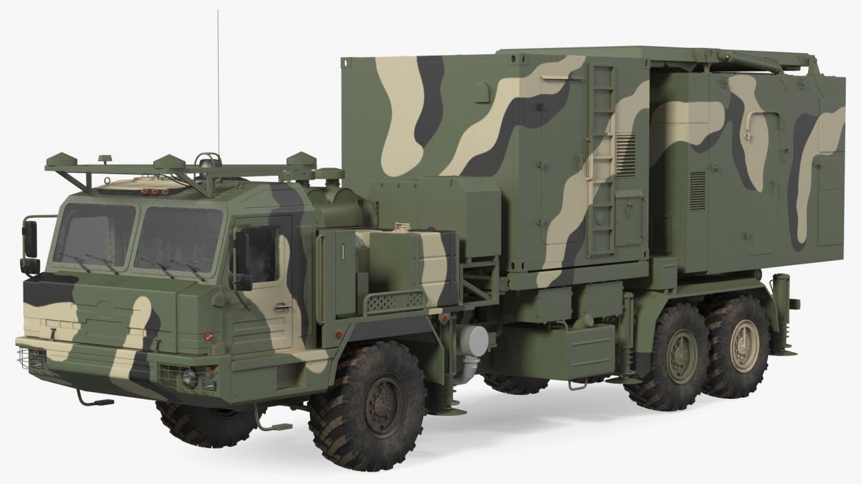 3D Multi Function Mobile Tracking Radar Vityaz 50R6 Camo model